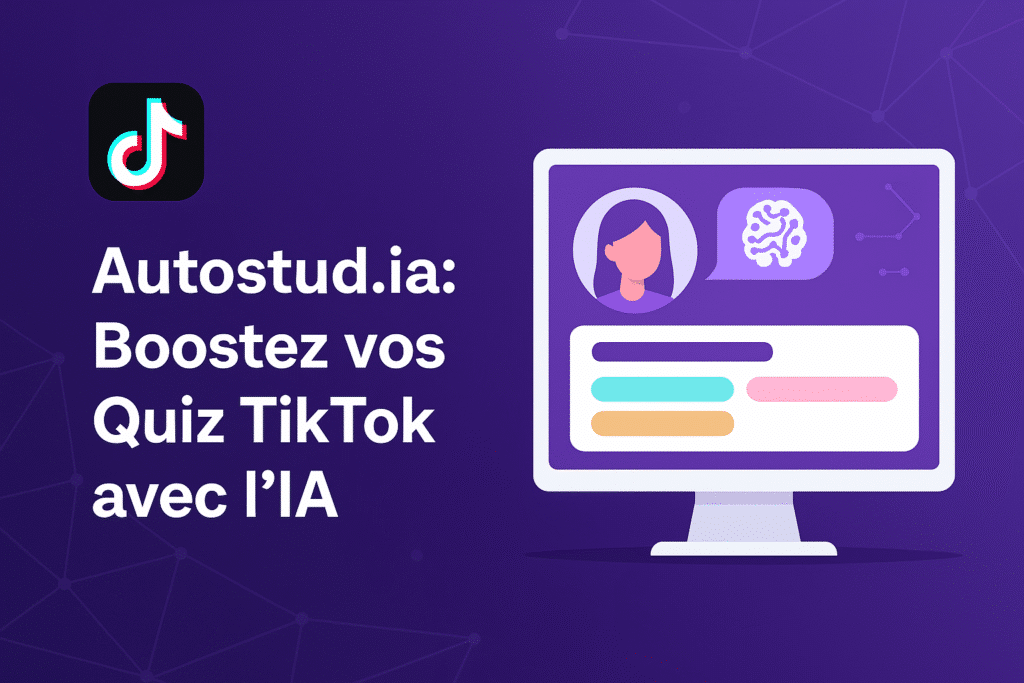 Autostud.ia : Cartonner sur TikTok avec des quiz vidéos IA